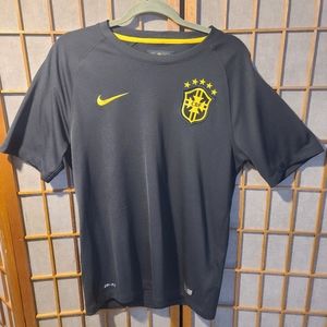 Nike Dri-Fit Brazil Soccer Jersey 2014 Alternate